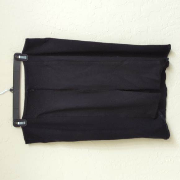 💎 WHBM Black Ponte Knit Seamed Pencil Skirt Size 12 - Flawed Gem - Picture 3 of 7